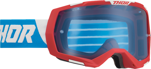 Thor Regiment Goggles - Red/White/Blue - Blue