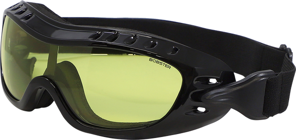 Bobster Night Hawk Goggles - Gloss Black - Yellow Bhawk01Y