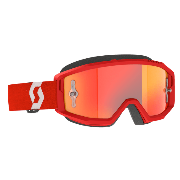 Scott Primal Goggles - Red/White - Orange Chrome Works 2785971005280