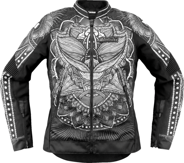 Icon Women'S Overlord3 Noble Jacket - Black - Large