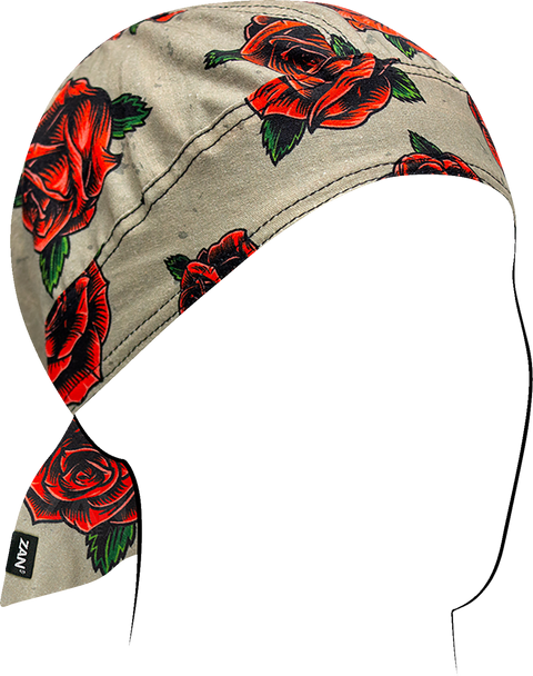 Zan Headgear Flydanna® Head Wrap - Tattoo Roses Z207