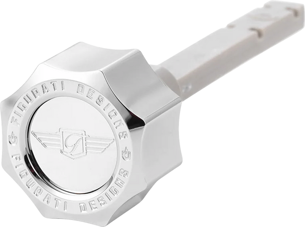 Figurati Designs Transmission Oil Dipstick - Magnetic - Silver - Twin Cam Fd01-Magtd-Sm-Ss