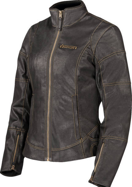 Icon Women'S Tuscadero3 Jacket - Black - Small