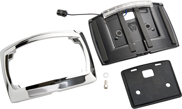 Ciro License Plate Frame - Led - Curved - Chrome 40500
