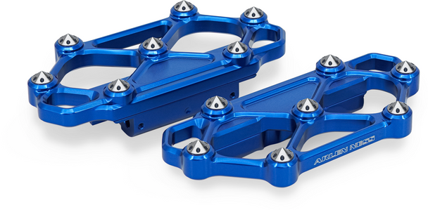 Arlen Ness Diamond Floorboards - Passenger - Blue 410-060