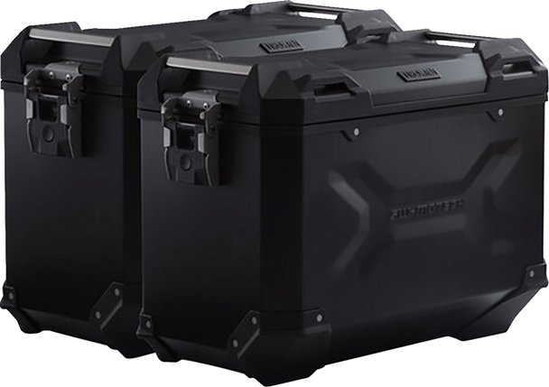 Sw-Motech Trax Adv Aluminum Case System - Black - Honda Cb/Cbr/Nx 500 '13-'24 Kft.01.400.70101/B Sw-Motech Trax Adv Aluminum Case System - Black - Honda Cb/Cbr/Nx 500 '13-'24 Kft.01.400.70101/B