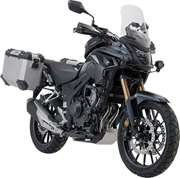 Sw-Motech Trax Adv Aluminum Case System - Silver - Honda Cb/Cbr/Nx 500 '13-'24 Kft.01.400.70001/S Sw-Motech Trax Adv Aluminum Case System - Silver - Honda Cb/Cbr/Nx 500 '13-'24 Kft.01.400.70001/S