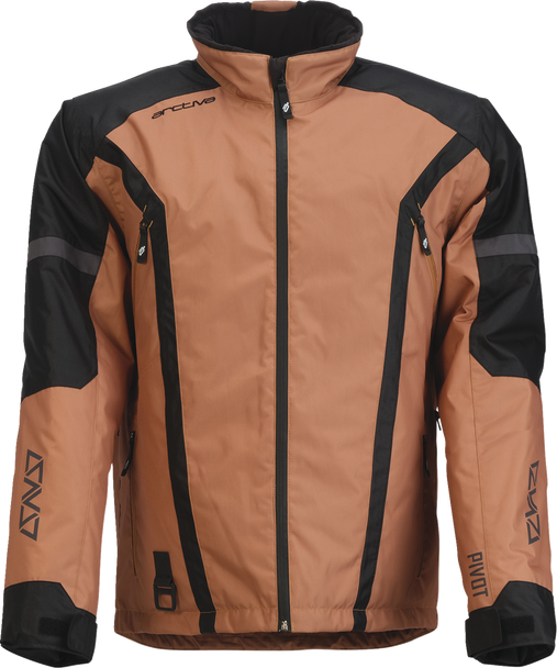 Arctiva Pivot 8 Jacket - Tan/Black - Small