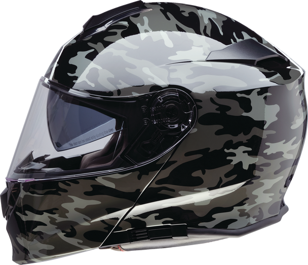 Z1R Solaris 2.0 Modular Helmet - Camo - Black/Gray - Small