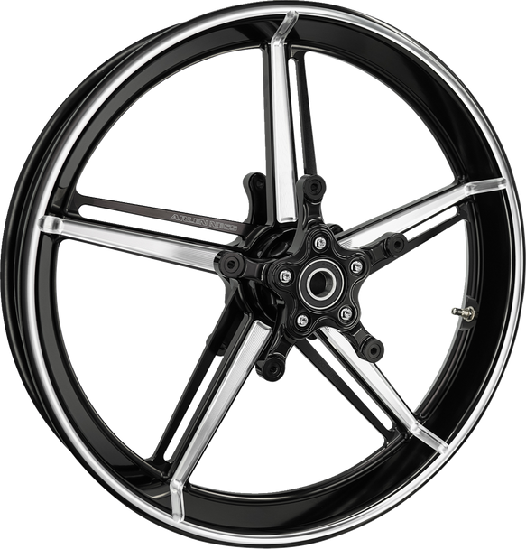 Arlen Ness Wheel With Hub/Adapter - Factory 24 - Front - Black/Contrast Cut - 19X3.25 91-653 Arlen Ness Wheel With Hub/Adapter - Factory 24 - Front - Black/Contrast Cut - 19X3.25 91-653