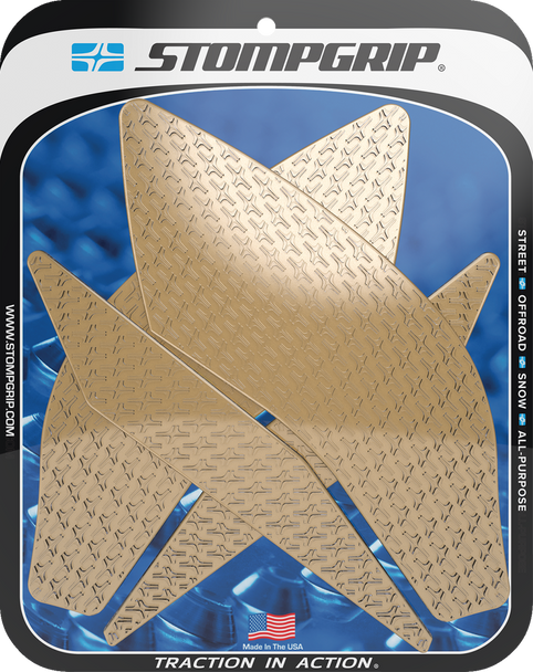 Stompgrip Traction Pad Tank Grips - Icon - Clear - Yzf-R1 55-14-0099C