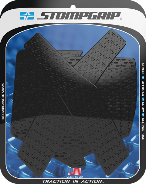 Stompgrip Traction Pad Tank Grips - Icon - Black - Crf300L/Rally 55-14-0190B