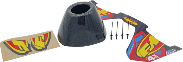 Fmf End Cap Replacement Kit - Carbon - Rct External - Black 040693 Fmf End Cap Replacement Kit - Carbon - Rct External - Black 040693