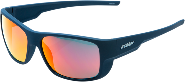 Fmf Throttle Sunglasses - Matte Petrol Blue - Red Mirror Lens F-61501-251-01 Fmf Throttle Sunglasses - Matte Petrol Blue - Red Mirror Lens F-61501-251-01