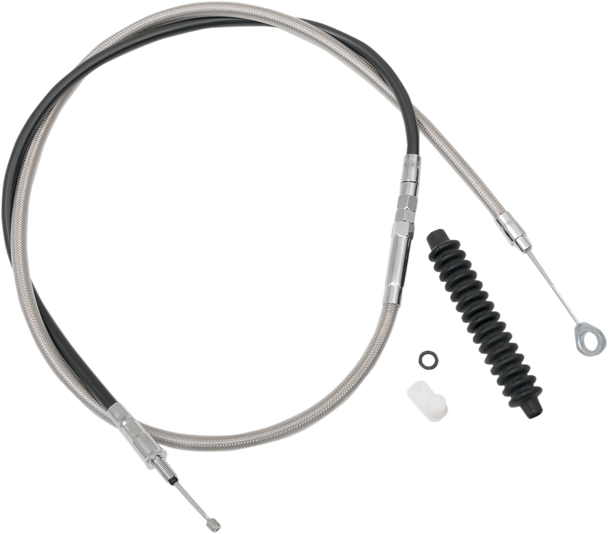 Drag Specialties High-Efficiency Braided Stainless Steel Clutch Cable - 62-15/16"