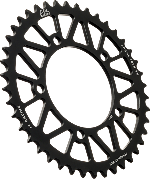 Jt Sprockets Rear Sprocket - Aluminum - 42 Tooth - Black - Aprilia Jta703.42Blk Jt Sprockets Rear Sprocket - Aluminum - 42 Tooth - Black - Aprilia Jta703.42Blk