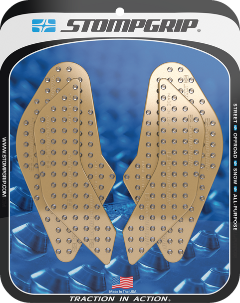 Stompgrip Traction Pad Tank Grips - Volcano - Clear - Gsx-8R/S 55-10-0210C