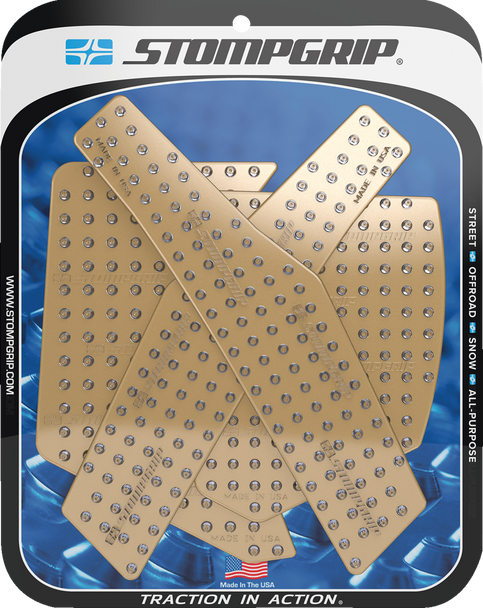 Stompgrip Traction Pad Tank Grips - Volcano - Clear - Crf300L/Rally 55-10-0190C