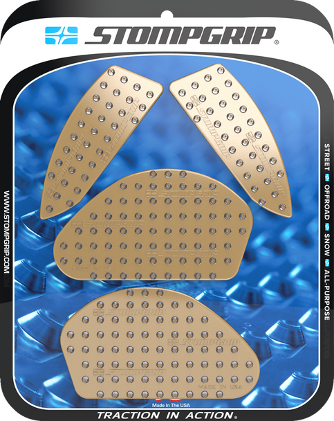 Stompgrip Traction Pad Tank Grips - Volcano - Clear - Mt-03 55-10-0205C