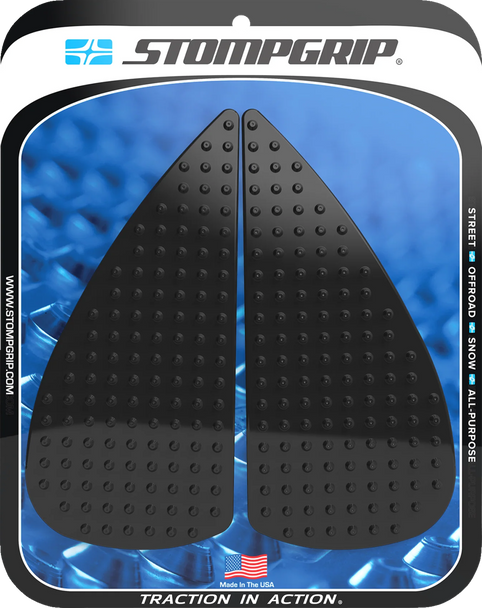 Stompgrip Traction Pad Tank Grips - Volcano - Black - Rc 8C 55-10-0197B