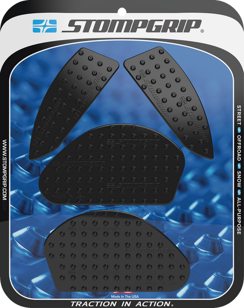 Stompgrip Traction Pad Tank Grips - Volcano - Black - Mt-03 55-10-0205B