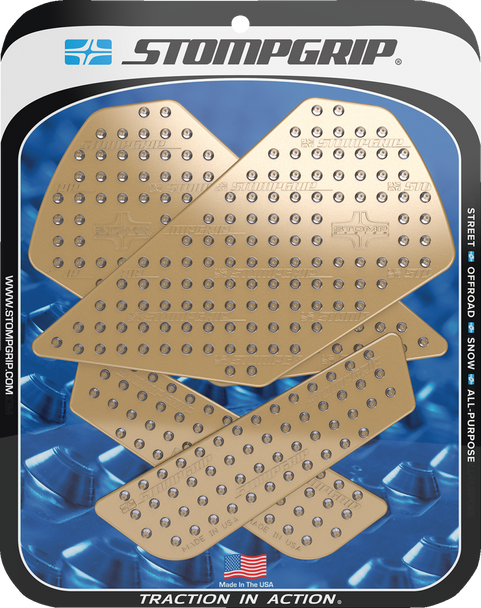 Stompgrip Traction Pad Tank Grips - Volcano - Clear - F 900 Xr 55-10-0175C