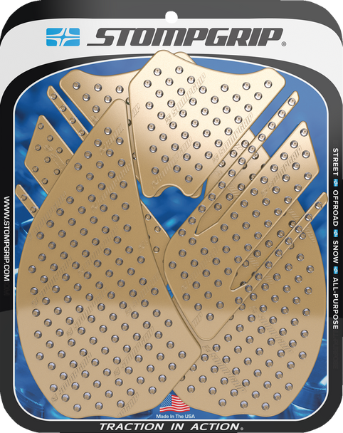 Stompgrip Traction Pad Tank Grips - Volcano - Clear - Ninja 14R 55-10-0042C