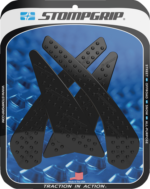 Stompgrip Traction Pad Tank Grips - Volcano - Black - Gsx-S 750/Z 55-10-0151B