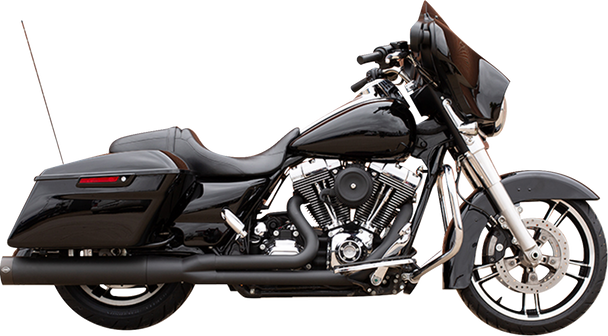 S&S Cycle 2-Into-1 Sidewinder Exhaust System - 50 State - Black - Touring '07-'16 550-0772