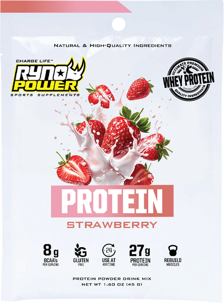 Ryno Power Strawberry Protein - Single Smp-Straw