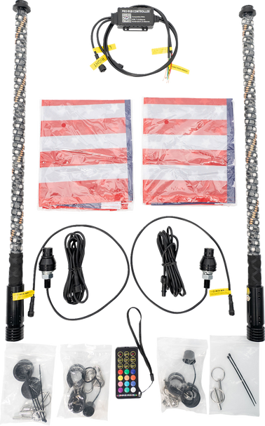 Brite-Lites Whip Light - 2' - Quick Connect - Pair Bl-Wpskit2