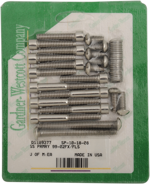 Gardner-Westcott Bolt Kit - Primary Cover Only - Socket-Head Sp-10-18-08