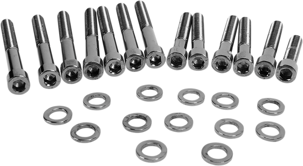 Drag Specialties Bolt Kit - Cam Cover - Smooth - Black/Chrome - '04-'21 Sportster