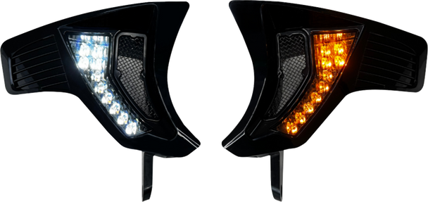 Custom Dynamics Shark Demon® Turn Signal Vents - Smoke Lens Sd-Rg23-Vts-Aw