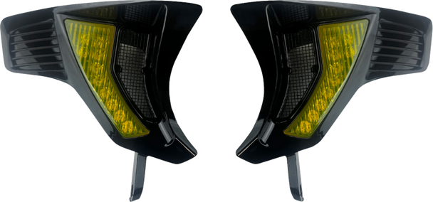Custom Dynamics Shark Demon® Turn Signal Vents - Yellow Lens Sd-Rg23-Vts-Ab