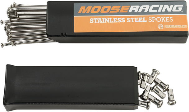 Moose Offroad Spoke Set With Nipples - Stainless Steel - Front - 21" - Beta/Gas Gas/Husqvarna/Ktm 1-22-301-S