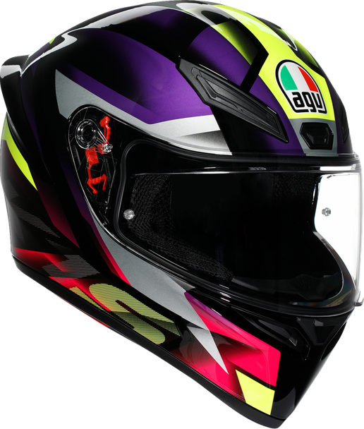 Agv Helmet K1 S Fastlap Black/Purple/Pink 2X 21183940180652X