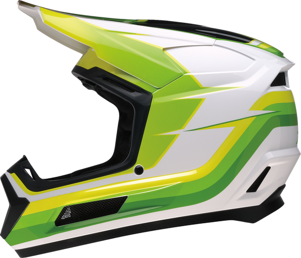Z1R Helmet Yth Dirt Maxx Vortex White/Green Md