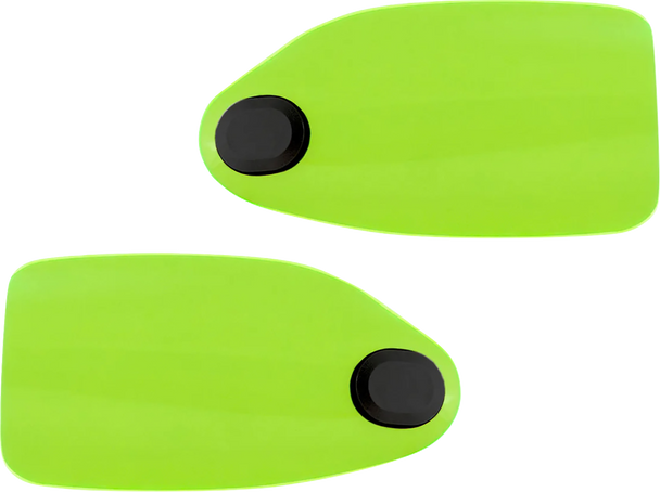 Klock Werks Hand Guards Flare - Hd - Cable Clutch - Green Ice Kws-01-0127-Cc