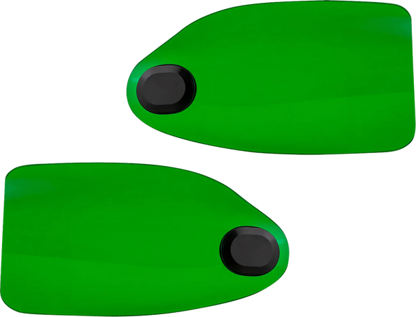 Klock Werks Hand Guards Flare - Hd - Cable Clutch - Green Kws-01-0132-Cc