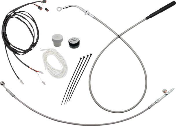 Fat Baggers Inc. Ez Instl Kt Upper Cltch Cbl, Brk Ln, For 12" Hbar, Stnls 119012-C