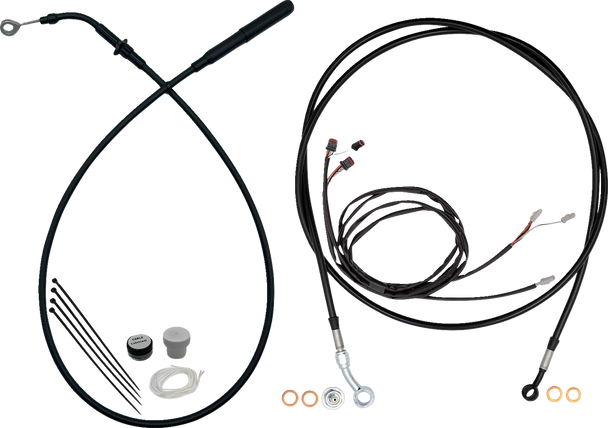 Fat Baggers Inc. Ez Instl Kt Upper Cltch Cbl, Brk Ln, For 16" Hbar, Black 219016-B