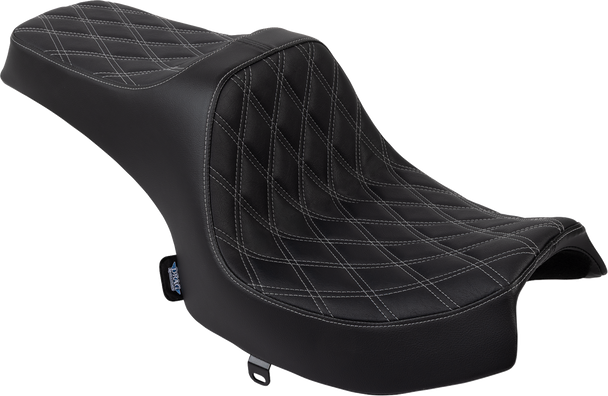 Drag Specialties Seats Seat Predator3 Fwp 2Up Slvr Dd Sttch Vinyl Challenger 20-25