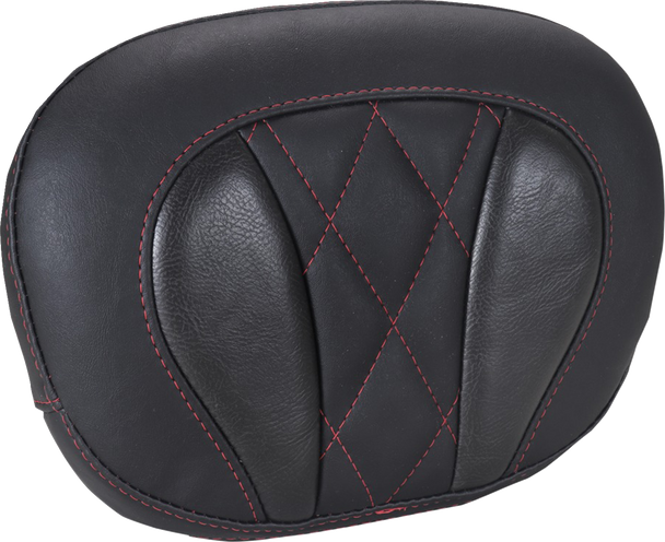 Mustang Pad Sissy Bar Dlx Diam Touring  Dark Cherry Thread 88450Dc