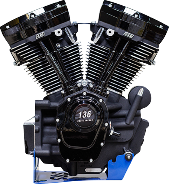 S&S Cycle Engine Mk136 475G Cam Oil Cooled Blk M8 Softail 2018-24 310-1296