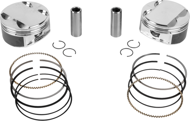 Je Pistons Piston Kit Hd M8 114 4.016 Bore 4.375 Stroke 11.5:1 398731