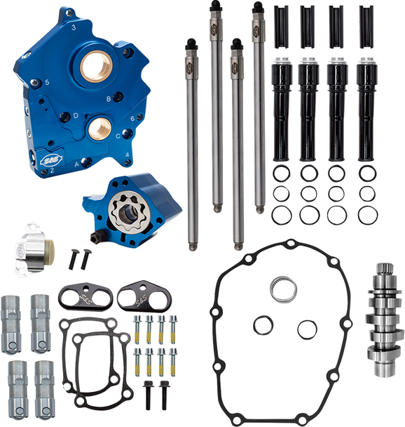 S&S Cycle Kit Cam Chest 496 Chain W/C Black Tube M8 W/O Vvt 2017-25 310-1385