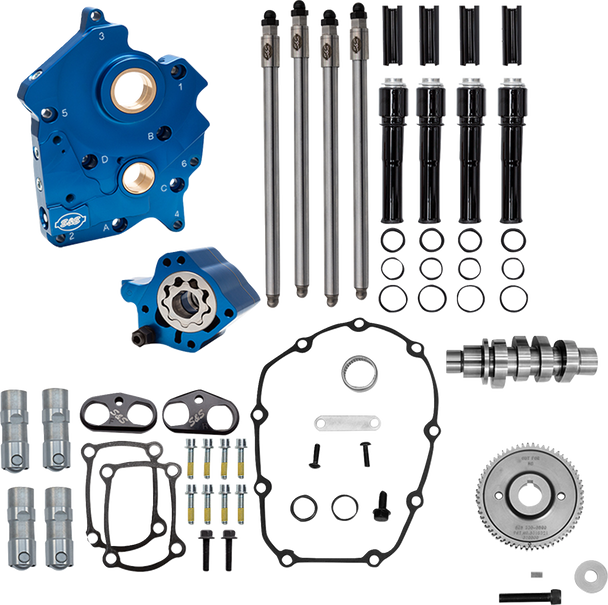 S&S Cycle Kit Cam Chest 496 Gear W/C Black Tube M8 W/O Vvt 2017-25 310-1387