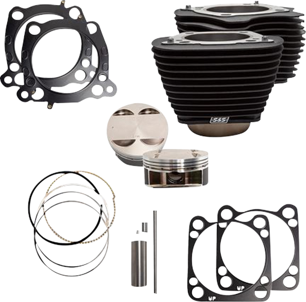 S&S Cycle Cylinder Kit 4.25" Bore 4.5" Stroke Wblack No Highlight M8 910-0685A
