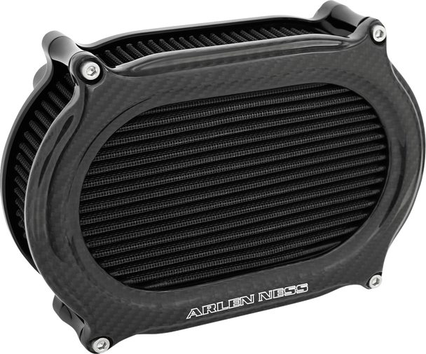 Arlen Ness Air Cleaner Kit Stage 2 Oval Carbon Fiber 600-218
